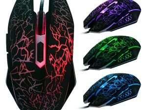 Colorful LED Computer Gaming Mouse Professional Ultra-precise Game For Dota 2 For LOL Gamer 2400 DPI USB Wired Mouse