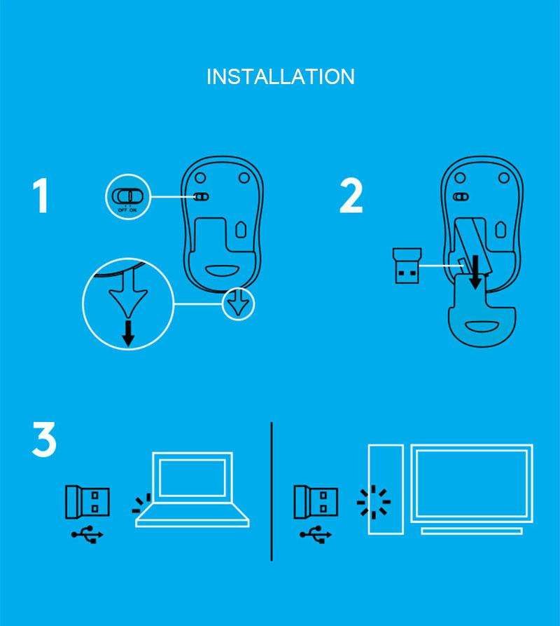 Logitech M220 Wireless Mouse 1000DPI 2.4GHz Silent Slim Smart Mouse Fast Tracking Computer Laptop Tablet For Mac Os/window 10/8 - Image 2