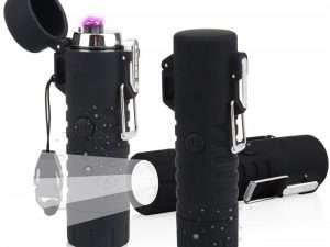 Rechargeable Travel Arc Lighter and Flashlight