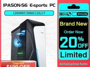 IPASON S6 Gaming Computer  I5 12400F 16G D4 500G  1650/1660S/3050/3060 Desktop Assembly Machine Complete PC For Gta5/PUBG/LOL