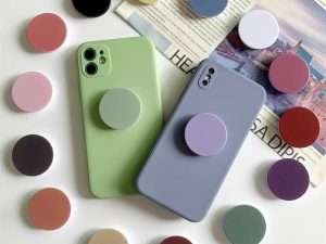 Finger Ring Holder Stand For iPhone Xiaomi Support Telephone Mobilephones Grip Tok Folding Solid Color Bracket for Phones